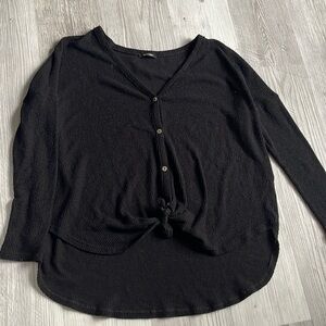Black Knitted Soft Cardigan